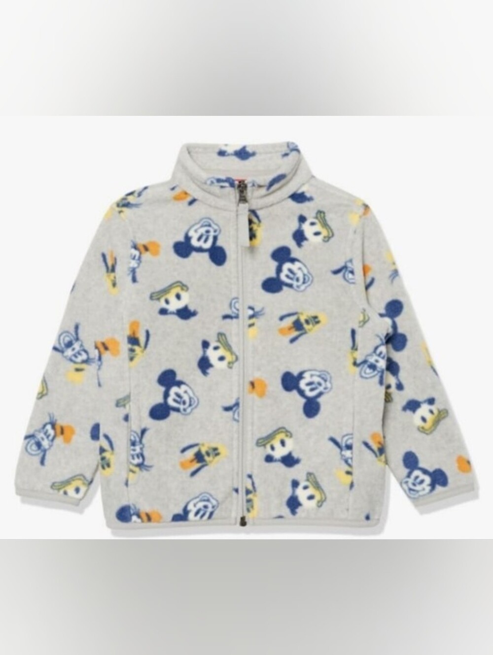 Disney Mickey Mouse & Friends.. Gray Fleece Full Zip Hoodie..Brand New..